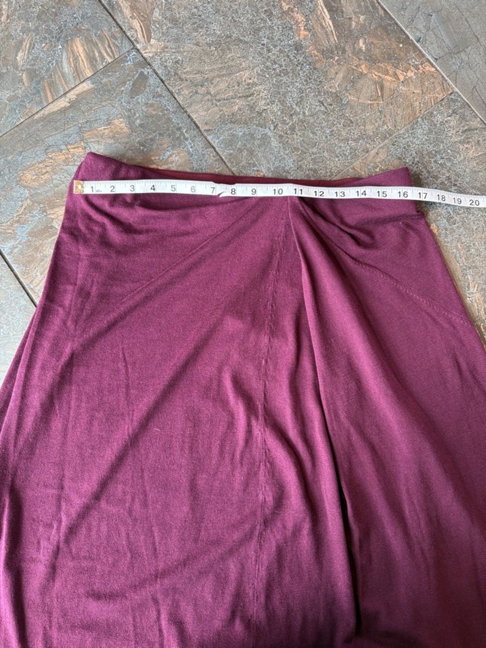 LAFAYETTE 148 NEW YORK Cotton-Silk Knit Asymmetrical Draped A-Line Midi Skirt - Picture 8 of 12